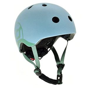 Scoot & Ride Unisex Kinder Fahrradhelm Bicycle helmet , steel, 45 bis 51cm UK