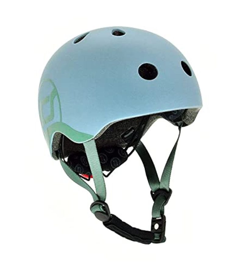 Scoot & Ride Unisex Kinder Fahrradhelm Bicycle helmet , steel, 45 bis 51cm UK